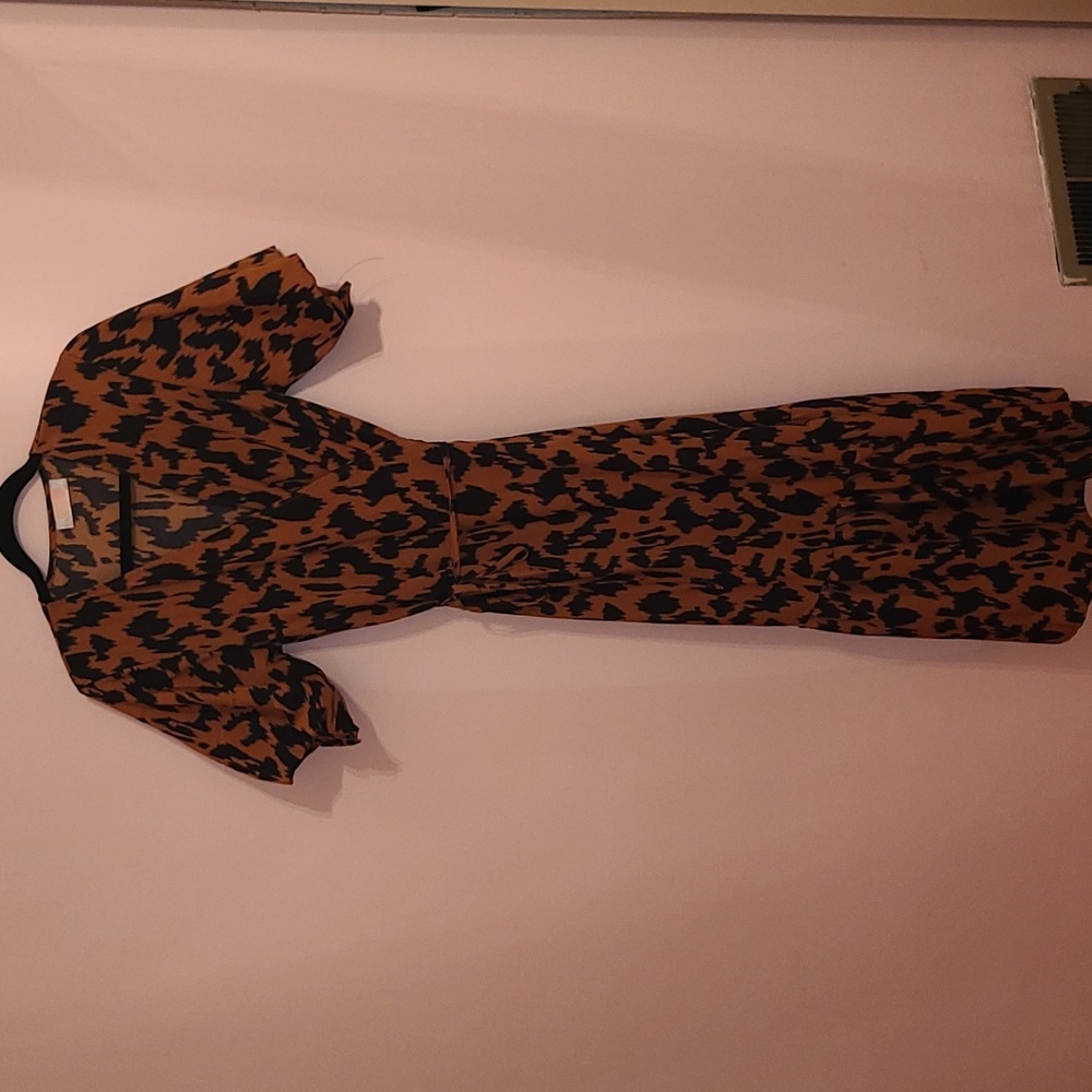 C+D+M Leopard Wrap Dress